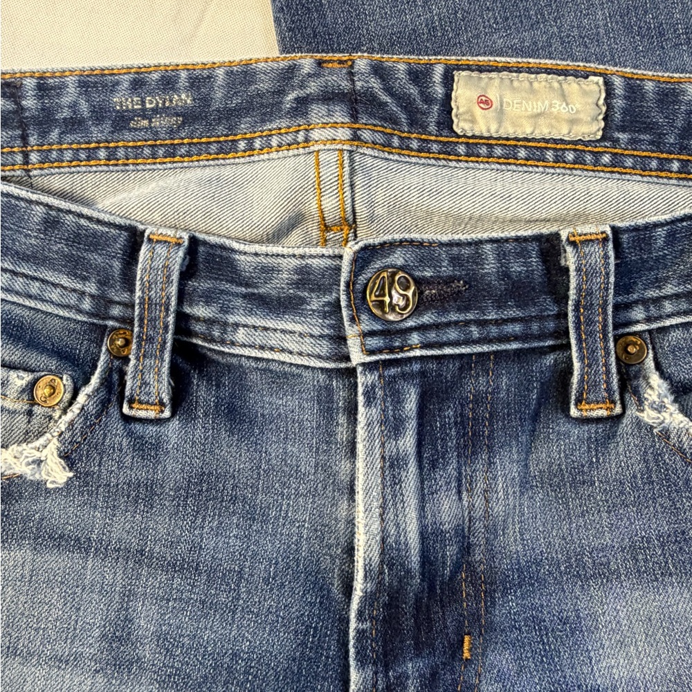 AG Adriano Goldschmied Sz 30 The Dylan Slim Skinny Jean Distressed Holes - Picture 10 of 12